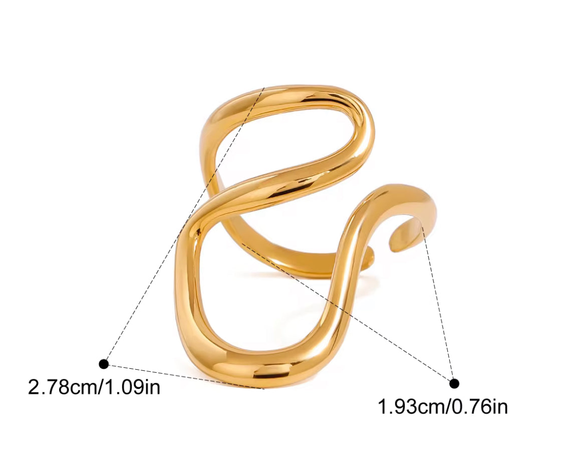 Bagues aux formes géométriques