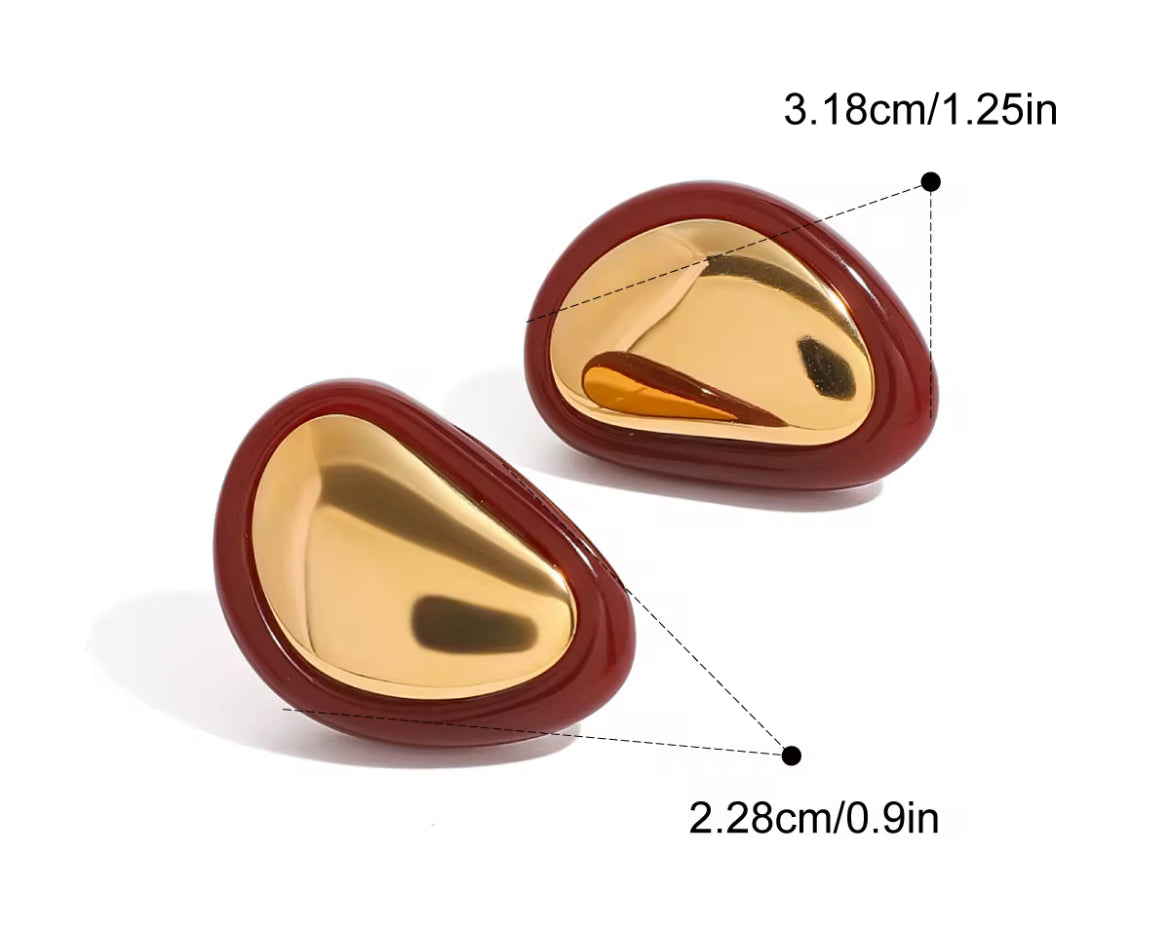 Boucles d’oreilles Rouge Impériale