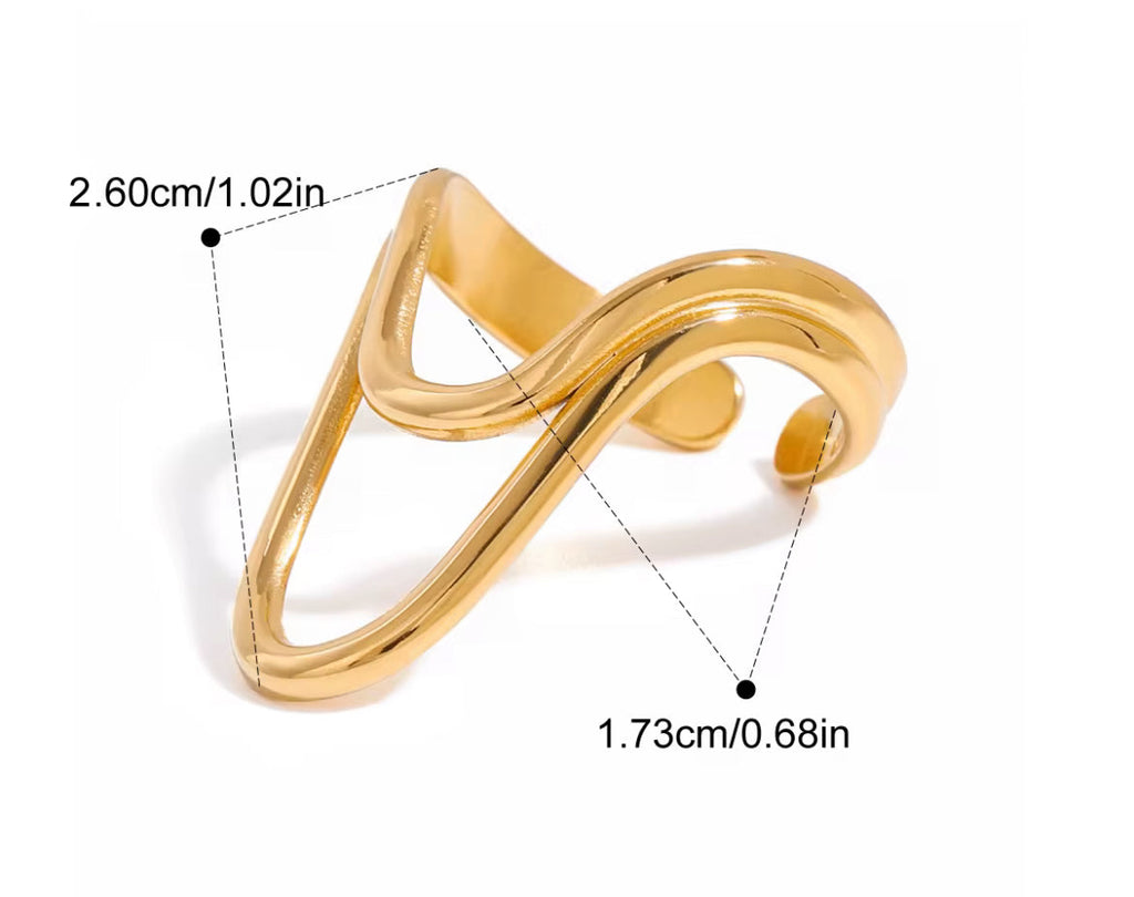 Bagues aux formes géométriques