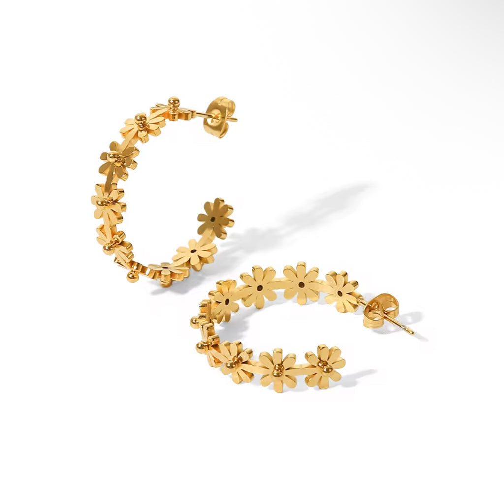 Boucles fleuries cerceau