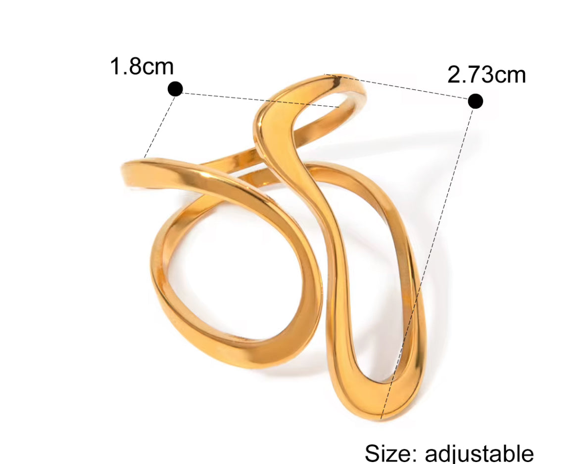 Bagues aux formes géométriques