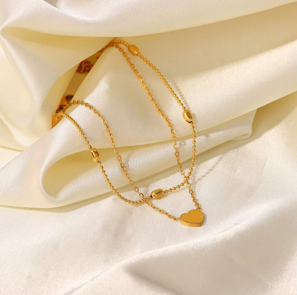 Bracelet de cheville double