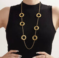 Collier sautoir a rond