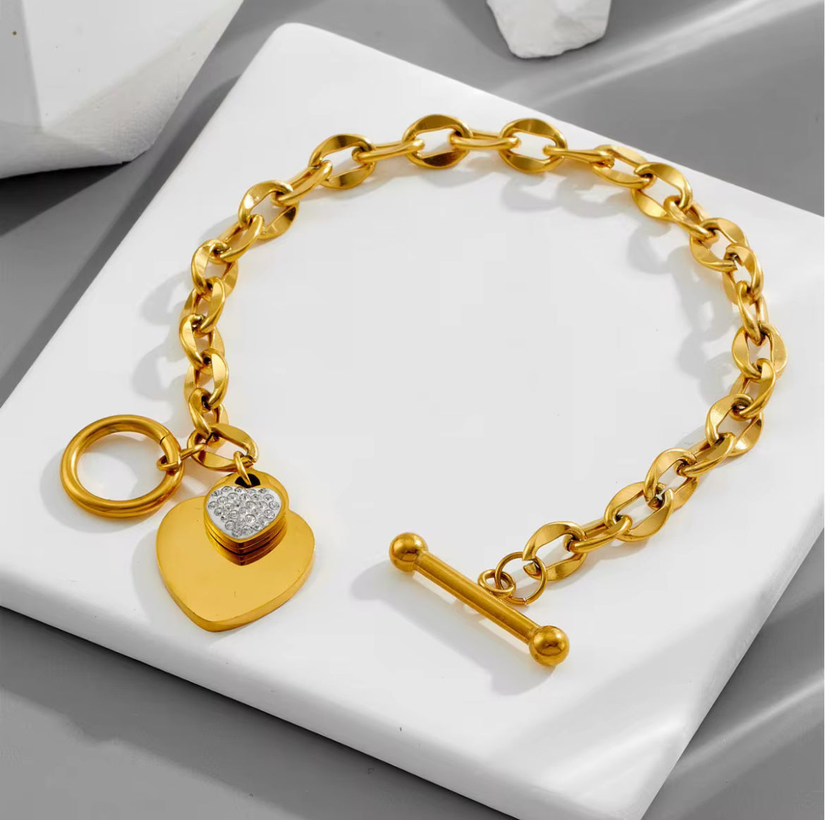 Bracelet Cœur Doré