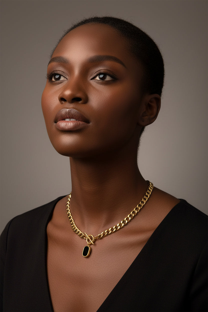 Collier chic noir